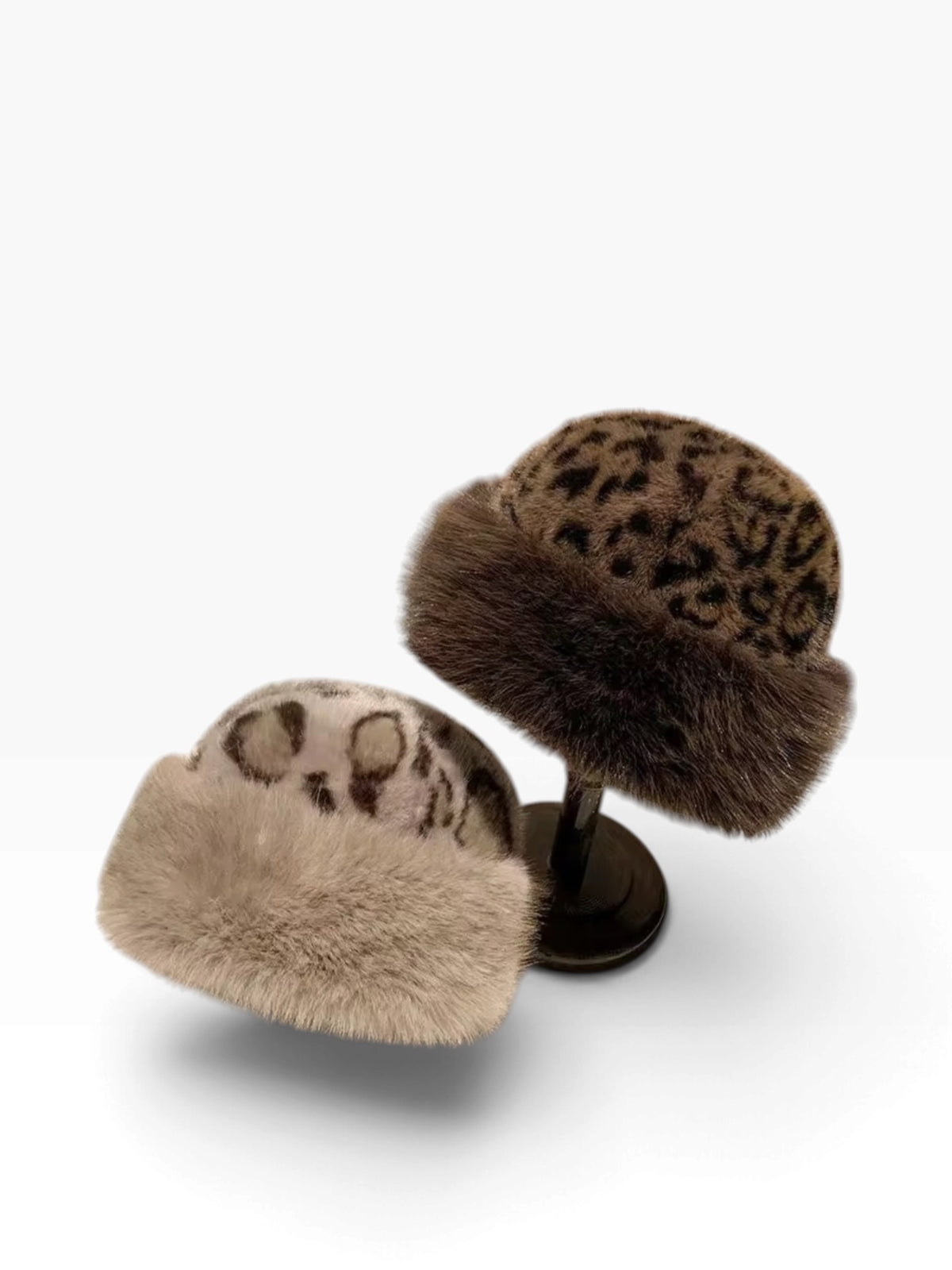 Fur Bucket Hat Light Leopard