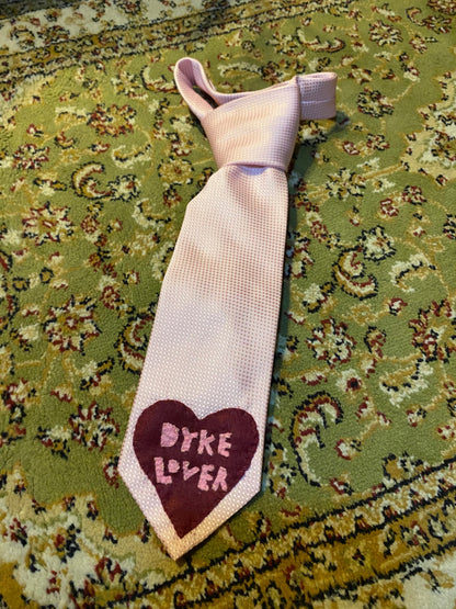 PINK DYKE LOVER Up-cycled tie
