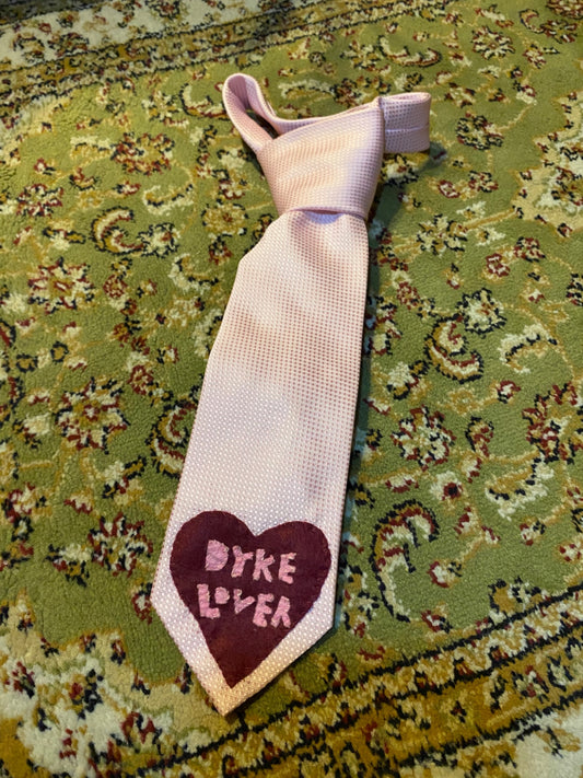 PINK DYKE LOVER Up-cycled tie