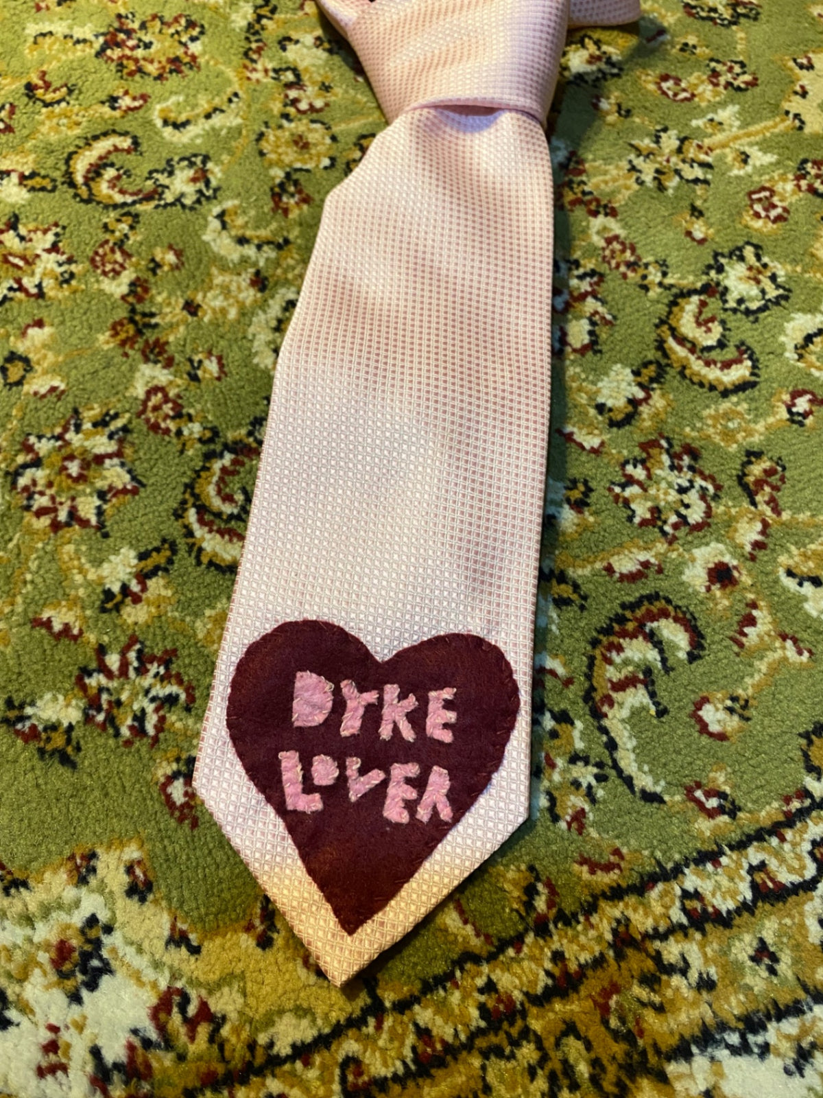 PINK DYKE LOVER Up-cycled tie