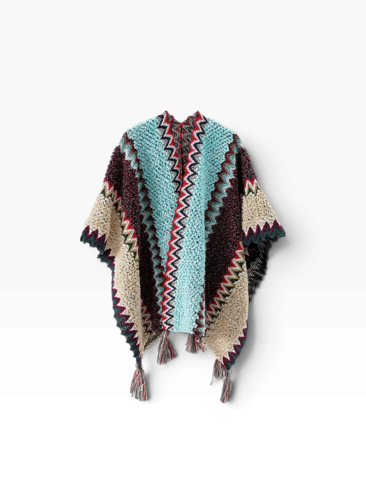 Reds Tassel Shawl