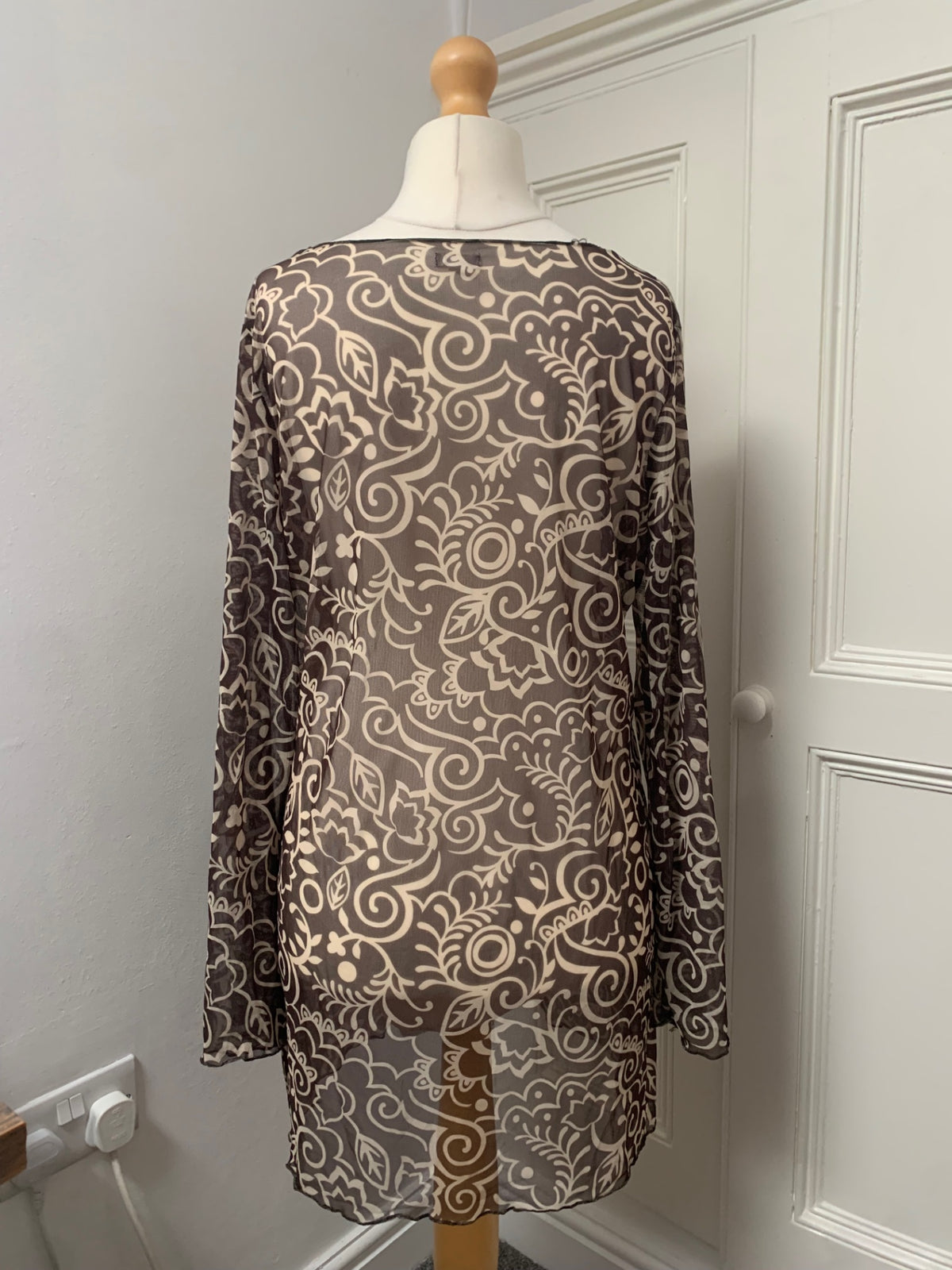 floral mesh tunic 