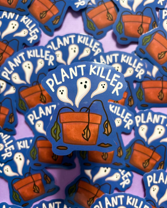 Plant Killer Vinyl Sticker