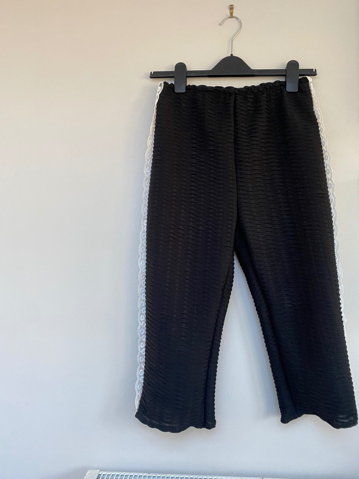 Handmade lace capris 