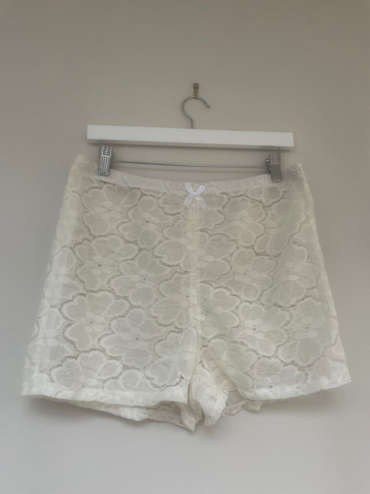 Handmade lace shorts