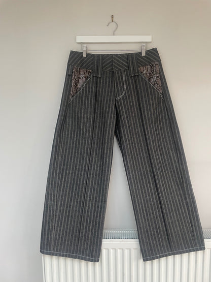 Handmade pinstripe trousers