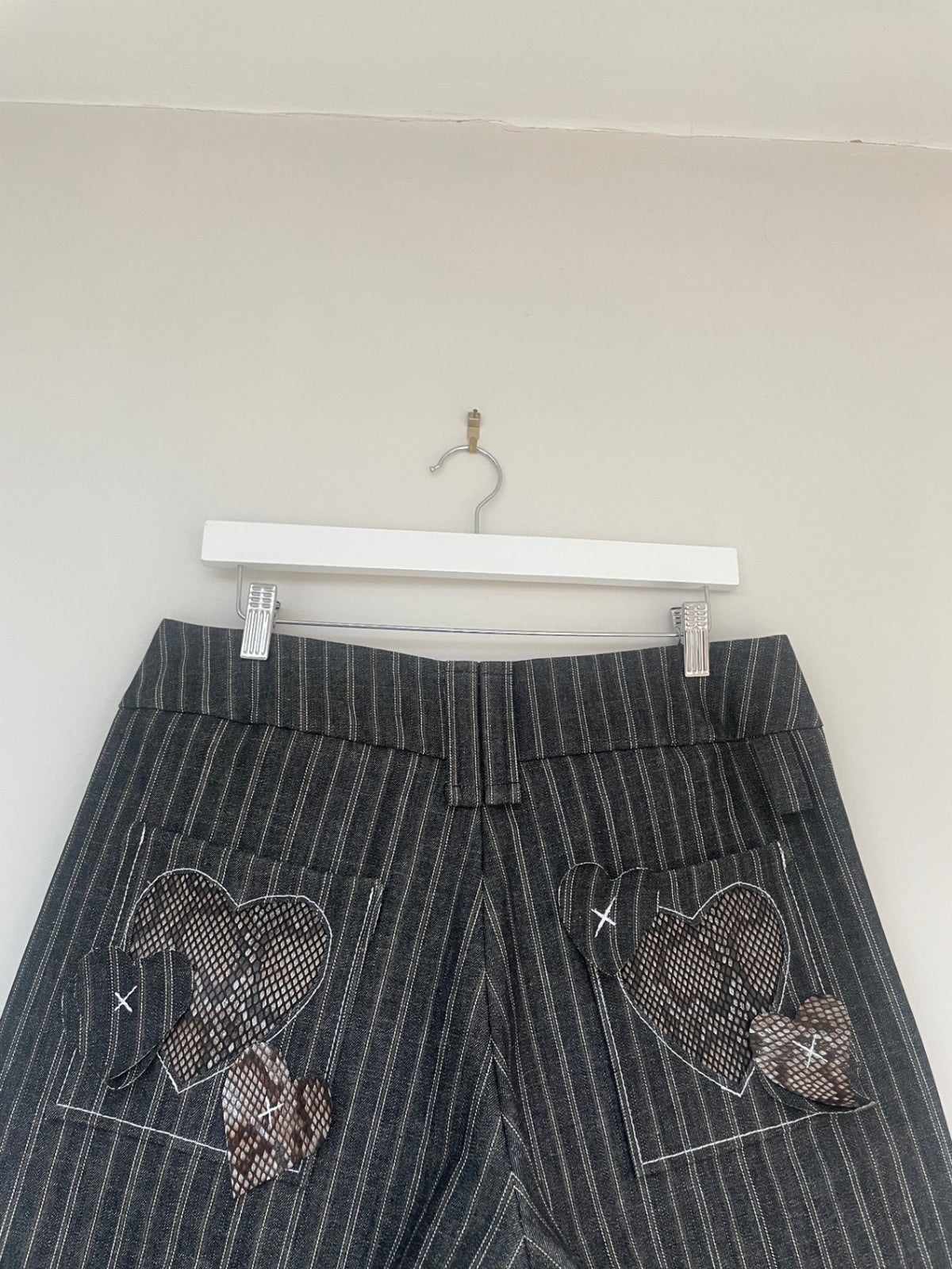 Handmade pinstripe trousers