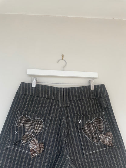 Handmade pinstripe trousers