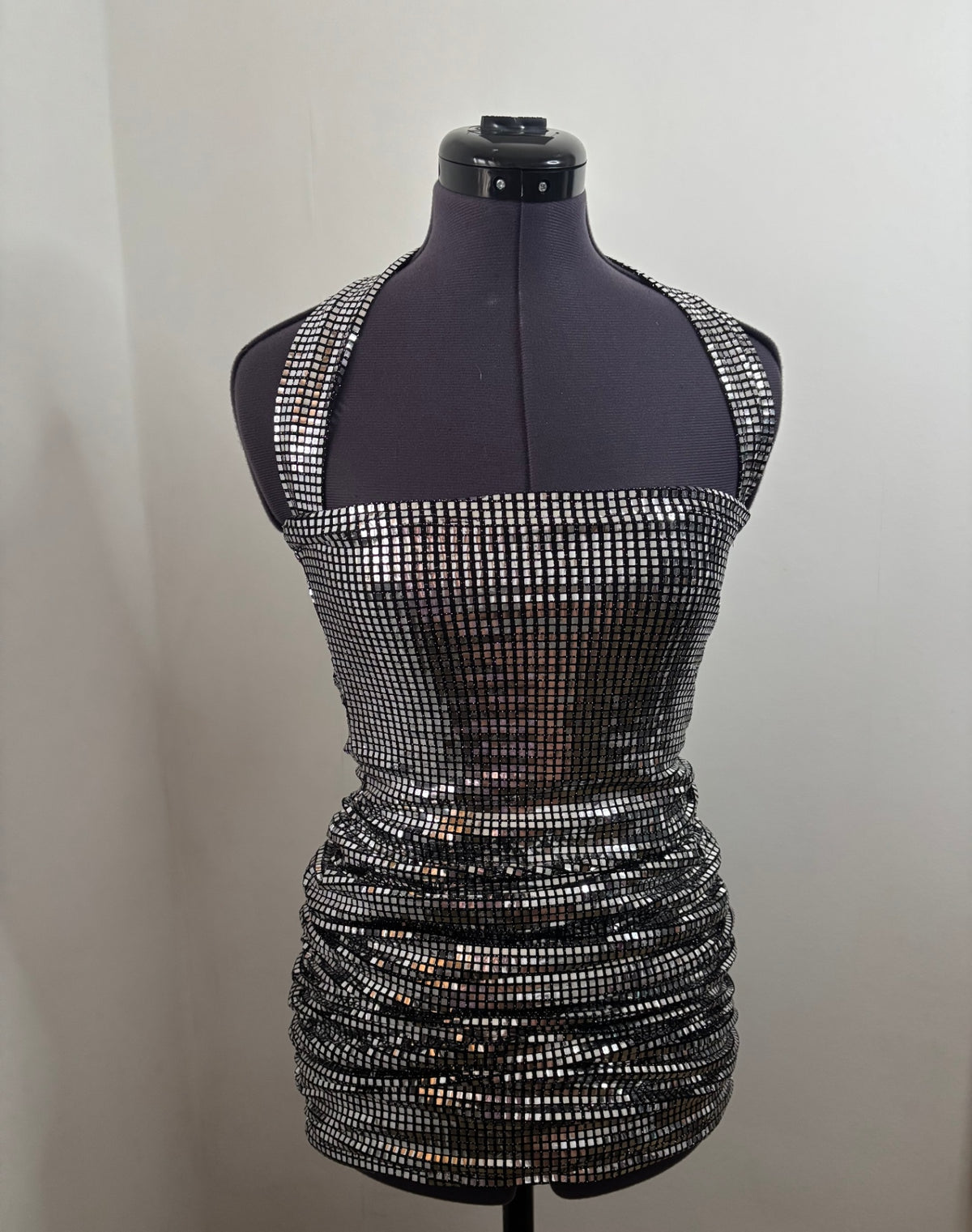 Disco strapless dress
