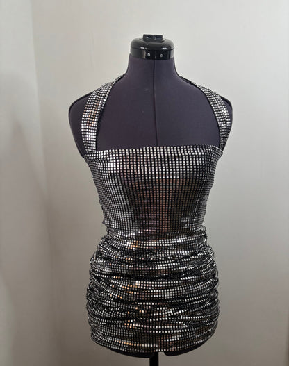 Disco strapless dress