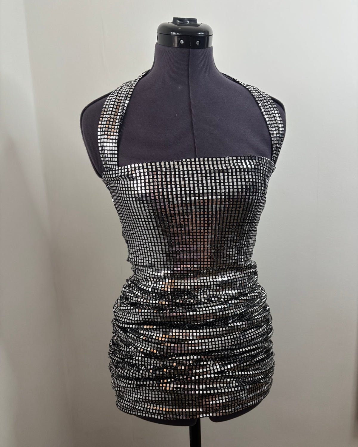 Disco strapless dress
