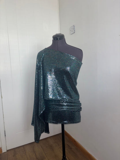 Midnight half poncho top 