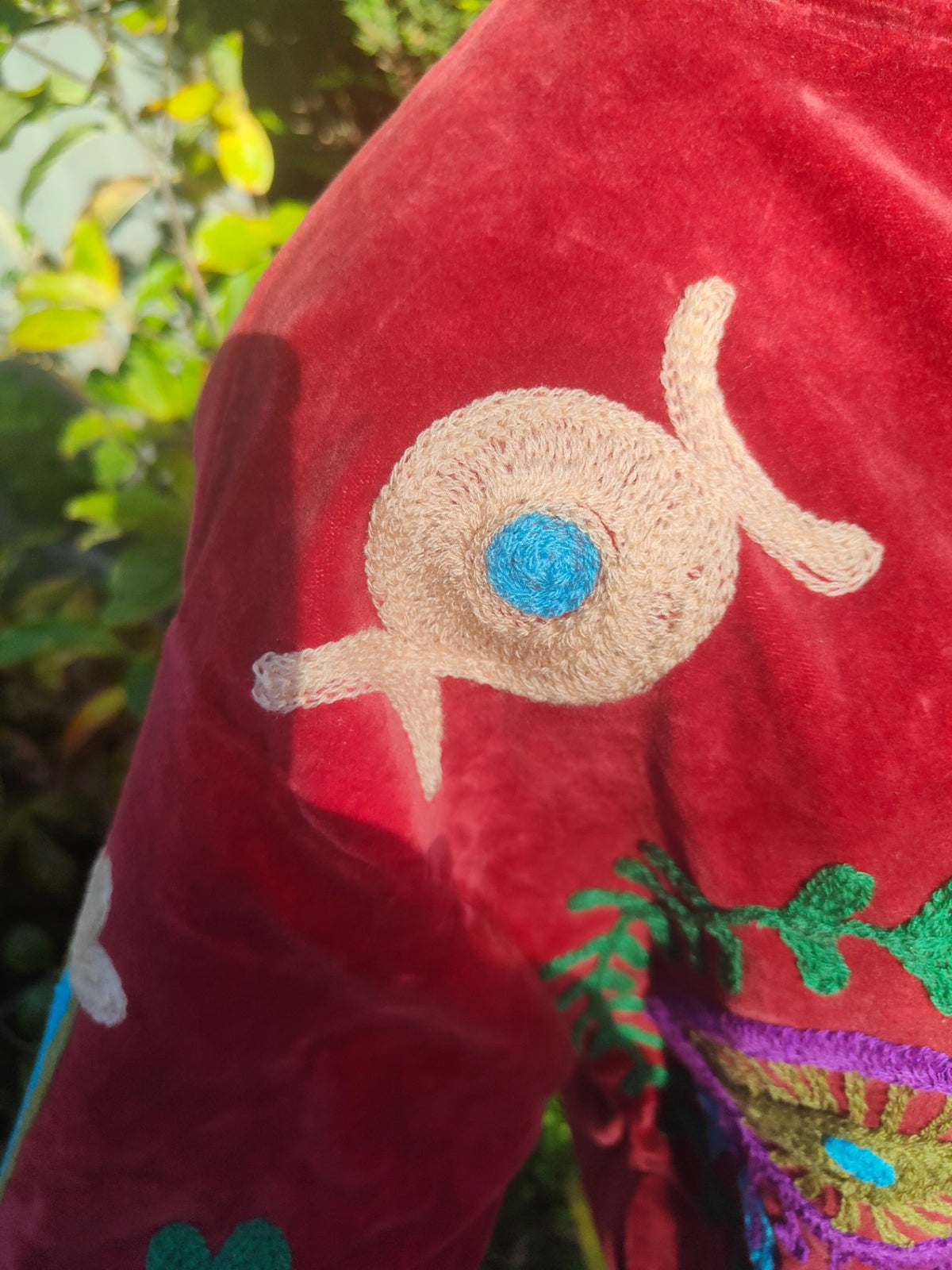 Wanderlust velvet jacket - cactus Red 