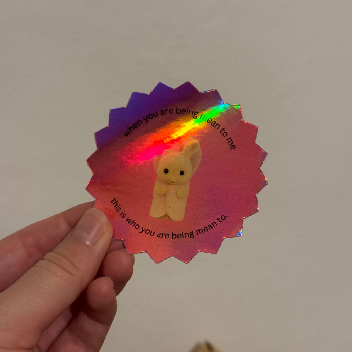 Mean to me sticker 