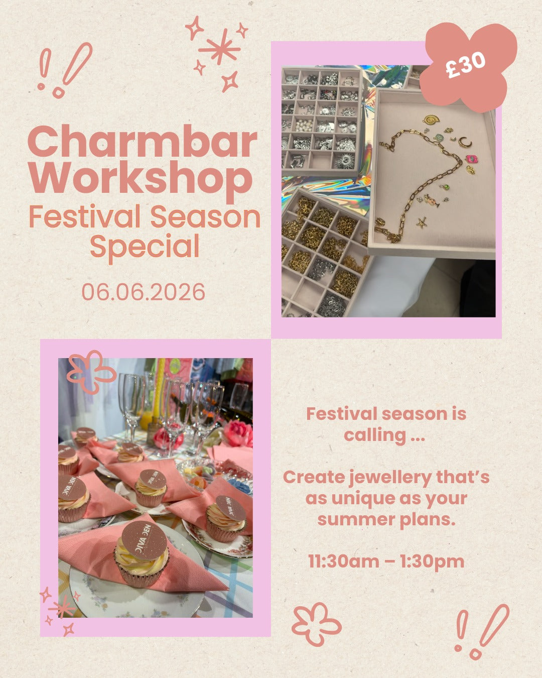 6th June - Charm Bar Workshop – Festival Season Special