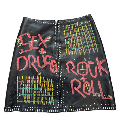 Sex & Drugs Pleather Skirt